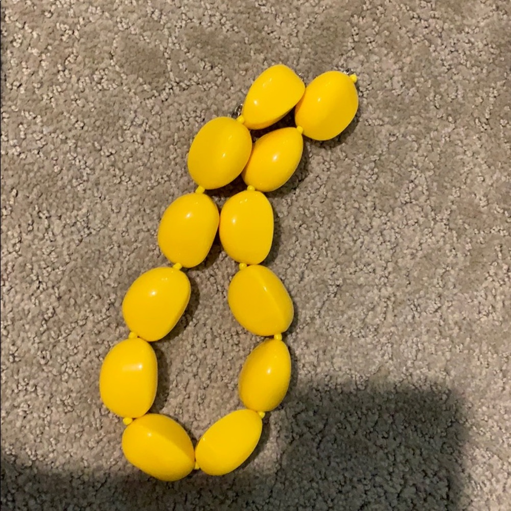Yellow Beaded Necklace